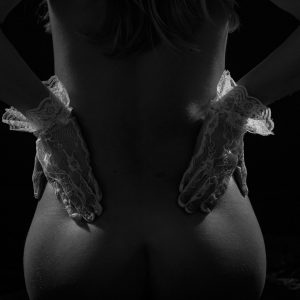 Nude art, white lace, bodyscapes, HelmerFoto